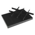 thumbnail image 4 of Unique Bargains Velvet Jewelry Boxes Organizer Trays with Removable Dividers for Drawers Black 12 Grid Tray, 4 of 7