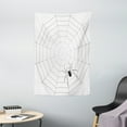 thumbnail image 1 of Spider Web Tapestry, Toxic Poisonous Insect Thread Crawly Malicious Bug Halloween Character Design, Wall Hanging for Bedroom Living Room Dorm Decor, 40W X 60L Inches, Black White, by Ambesonne, 1 of 2