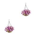 thumbnail image 3 of Ounissouiy Cesta para macetero colgante ancha - Hermosas flores artificiales para cualquier lugar Cesta con coco Type1 NO1, 3 of 6