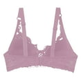 thumbnail image 6 of VISALY bra packs Sports Bra with Adjustable Straps, Ladies Lace Large Size Adjustable Straps with Underwire Bra 2Pc Women's, Lace Bras Womens Bathing Suit Tops with Bra Support, #B Pink,90D, 6 of 9