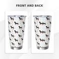 thumbnail image 3 of Balery Dachshund On A Skateboard Pattern 20oz Insulated Car Cup with Dual Drink Lids, Stainless Steel Travel Mug Eco-Friendly and Leak-Proof-Without Straw, 3 of 8