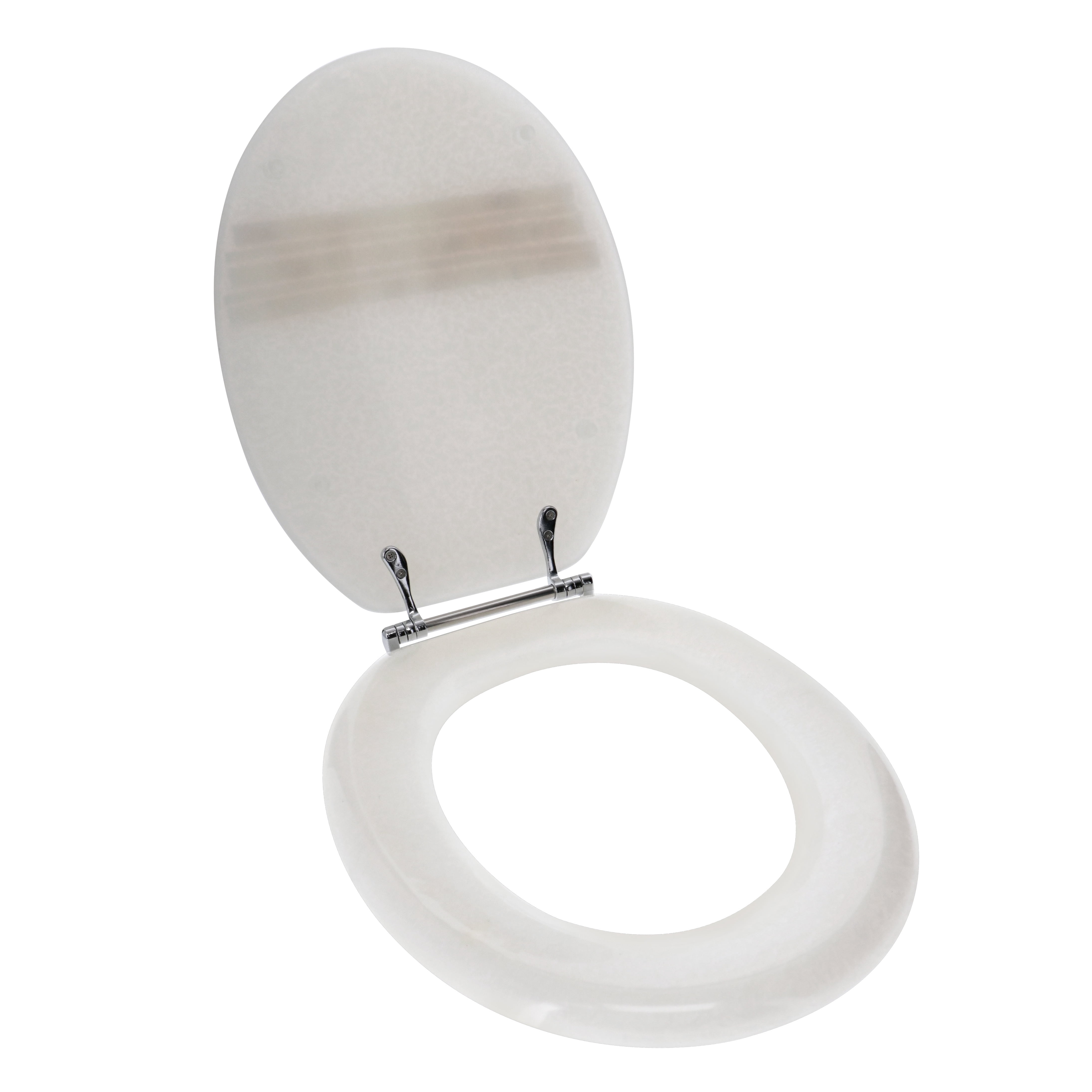Ginsey Home Solutions Elongated Mother of Pearl Resin Toilet Seat