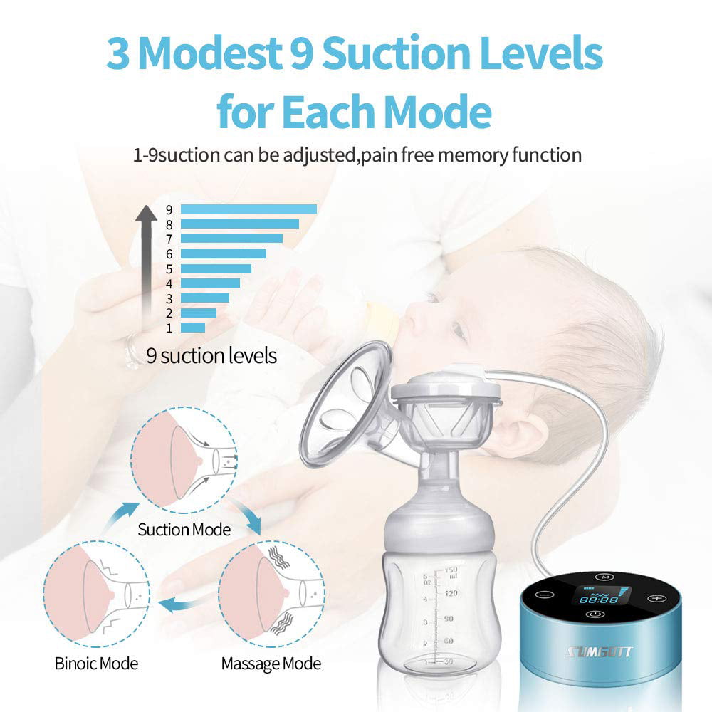 2x Mom Manual Breast Pump Milk Collector Saver Silicone Breastfeeding Suction 