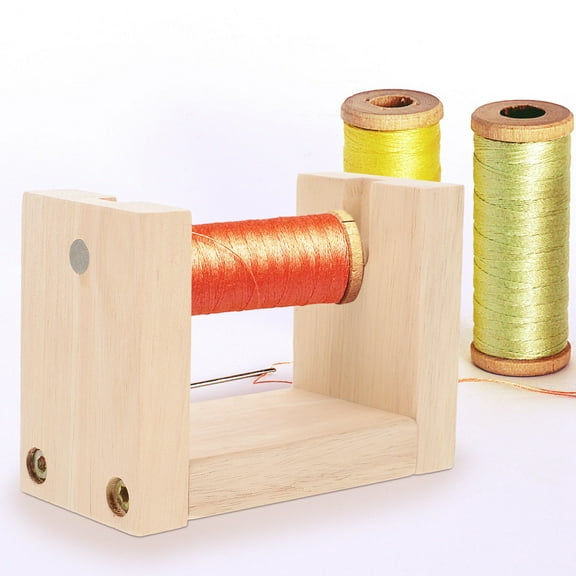 HONITANO 1 Set Thread Rack Yarn Holder Stand Wood Material Diy Embroidery Tools For Amateurs And Professional Craftsmen