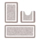 thumbnail image 2 of Set de alfombras de baño de 3 piezas extra grande | Esterillas de baño de microfibra ultra absorbentes | Alfombras antideslizantes para baño con alfombra de inodoro en forma de U | Vellón de, 2 of 7
