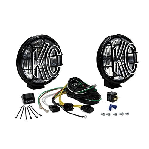 KC Hilites 152 Apollo Pro 6" 100W Round Fog Light Kit with Polymax Housing - Pair , White