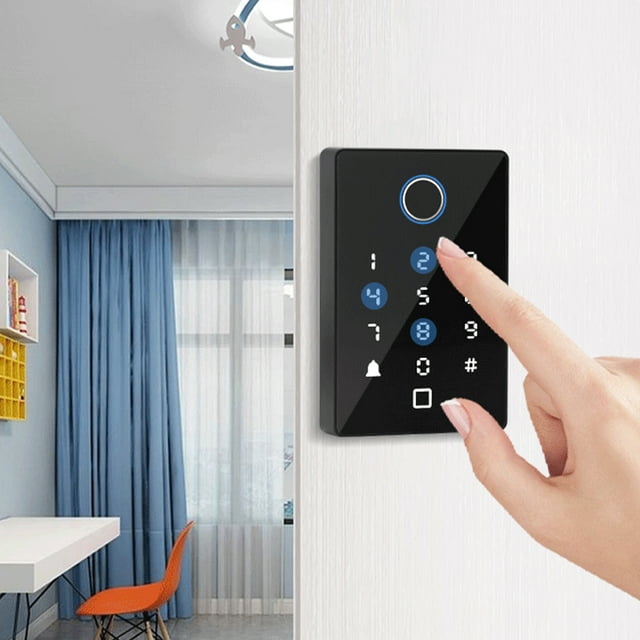TIMIFIS Biometric Fingerprint Door Lock,Password Card Reader Smart Digital Access Controller,Keypad Access Contro,Entry Door Lock -