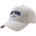 thumbnail image 2 of CORIRESHA Gorra de béisbol de Nueva York de moda de algodón ajustable de verano bordado sombrero para mujeres hombres, 2 of 4