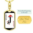 thumbnail image 3 of Joker Card Keychain Dog Tag Stainless Steel or 18k Gold, 3 of 16