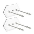 thumbnail image 1 of 2 Pcs Support Mural pour Planche à Roulettes, Présentoir pour Plateaux, Support Suspendu pour la Maison et la Chambre, Rangement pour Sports de Plein Air et Patinage, Blanc, 1 of 10