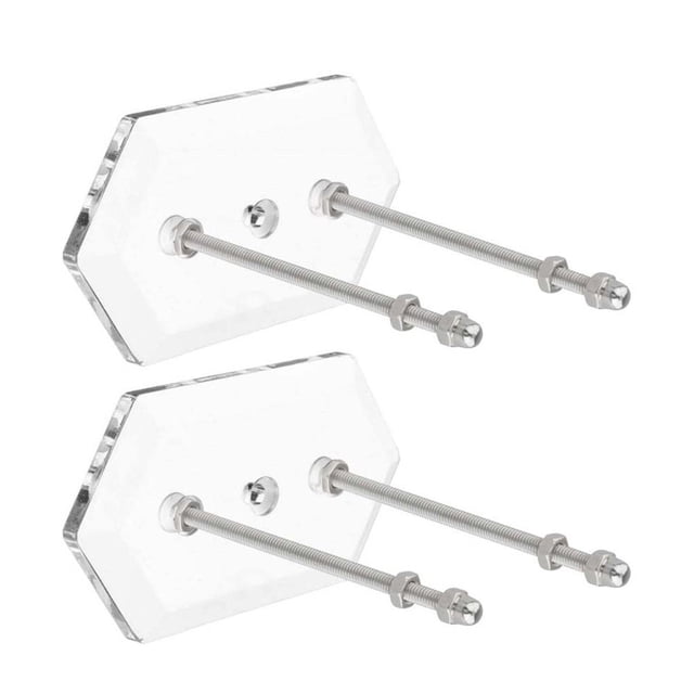 2 Pcs Support Mural pour Planche à Roulettes, Présentoir pour Plateaux, Support Suspendu pour la Maison et la Chambre, Rangement pour Sports de Plein Air et Patinage, Blanc