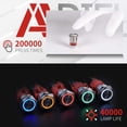 thumbnail image 5 of APIELE 19mm Momentary Push Button Switch On Off Stainless Steel with 12V LED Angel Eye Head for 19mm 3/4 Mounting Hole with Wire Socket Plug Self-Reset (Blue), 5 of 5