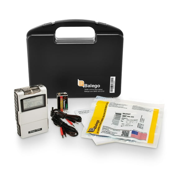 Balego TENS Digital 100mA Edition with Kit and 5 Therapy Modes for Pain Relief