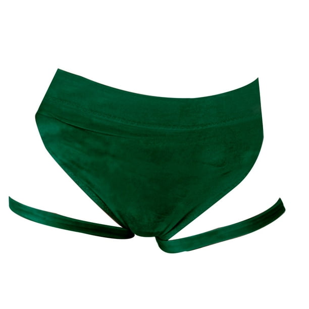 Aayomet Women's Cotton Underwear Sexy Hot Pants High Waist Fun Buttock  Lifting Sweatpants (Green, M) 