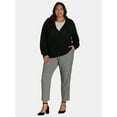 thumbnail image 2 of Just My Size by Hanes Women's Plus Tummy Control Dress Pants, Sizes 0X-4X, Regular & Petite, 2 of 4