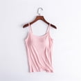 thumbnail image 2 of Women Tank With Built-in Bra Adjustable Spaghetti Strap Tank Top Gift For Christmas Birthday New Year, 2 of 5