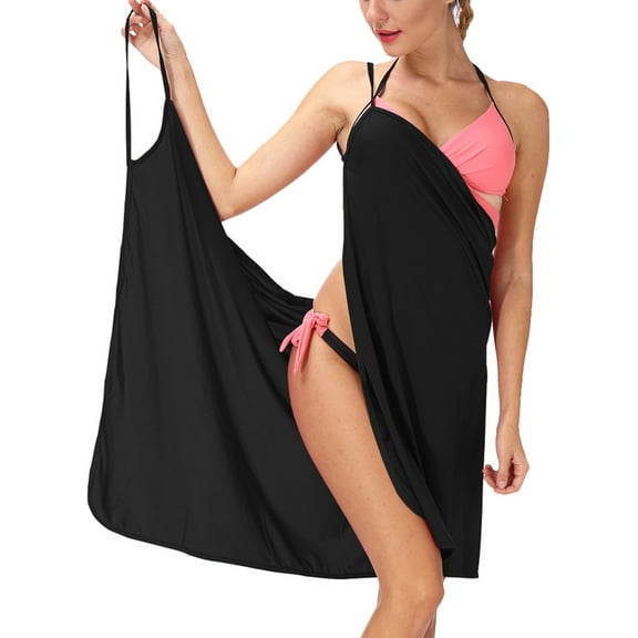 Beach Backless Long Dress For Women's Spaghetti Strap Bikini Cover Up Beach Skirt