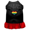 thumbnail image 1 of I Have 2 Daddies Screen Print Dog Dress Black With Red Med, 1 of 1