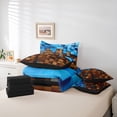 thumbnail image 6 of Homewish Futuristic Cubes 7-Piece Twin Bedding Sets For Children Teens Adults,Geometric Plaid Grid Bedding Comforter Set,Abstract Vintage Aesthetic Breathable Sheet Sets,Ultra Soft Home Decor, 6 of 8