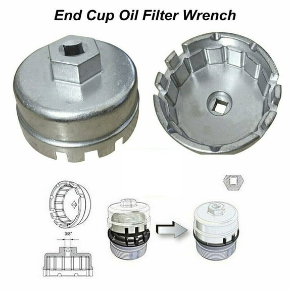 Oil Filter Cap Wrench Cup Socket Remover Tool For Toyota Lexus 64MM 14 Flutes
