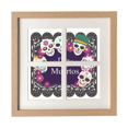 thumbnail image 1 of l The Day Of The Dead Illustration Frame Wall Tabletop Display 4 Openings Picture, 1 of 3