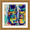 thumbnail image 2 of Stephen Chambers 20x20 Gold Ornate Wood Framed With Double Matting Wall Art Titled - Air Jordan 19, 2 of 6