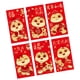 thumbnail image 4 of 6 sobres rojos de Año Nuevo chino, paquete de dinero Hongbao rojo para fiestas y festividades. Estilo H, 4 of 9