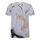 thumbnail image 4 of Blusa de manga corta con cuello redondo y estampado informal para mujer Fridja  hjk6049, 4 of 5