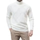 thumbnail image 1 of Gibobby Suéter cuello de tortuga hombre Suéter de cuello alto para hombre, casual, ajustado, básico, de punto, cuello de tortuga(Blanco,G), 1 of 3