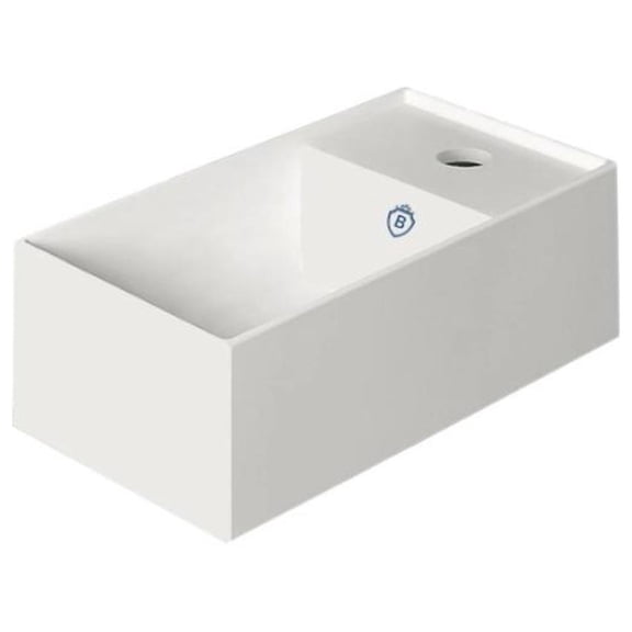 Alfi Trade Britannia Wall Mount Basin With Right Single Hole Drill B-AG20