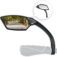 thumbnail image 1 of New Handlebar Bike Mirror Scratchand BlastGlass Lens Rotatable Rearview Mirror Bicycle Mirror ME(Silver Right Side), 1 of 5