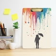 thumbnail image 2 of FORMRS Acrylic Clipboard with Low Profile Clip Standard A4 Letter Size, 12.5" x 9", Black Astronaut, 2 of 8