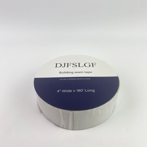 DJFSLGF Building seam tape,4'' Wide x 180' Long White Vapor Barrier Tape - 1 Roll, Waterproofing for Stucco, Crawlspaces, Repair, Underlayment Seams, Metal Building Seams, Excellent Air Barrier
