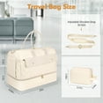 thumbnail image 4 of High-Capacity Weekender Bags for Women Travel Duffel Bag with Toiletry Bag Waterproof Independent Shoe Compartment Luggage Mother's Day gift (Beige), 4 of 9