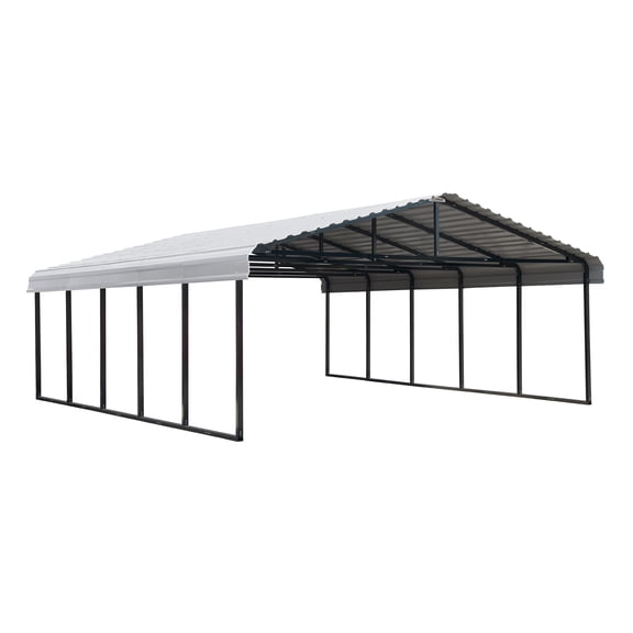 Arrow 20 x 24 x 7 ft Eggshell Carport