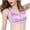 Purple, variant on Sports Bras for Women Pack Sports Bras for Women Women Wireless Anti-sagging Front Zip Breathable Satin Lace Hem Plus Size Bra