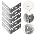 thumbnail image 1 of OUNONA 5 Pcs Support d'Angle en Métal en Forme de L pour Étagères Usage Domestique, 1 of 5