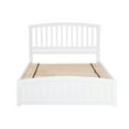 thumbnail image 5 of Richmond Queen Platform Bed with Matching Foot Board with 2 Urban Bed Drawers in White, 5 of 7