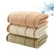 thumbnail image 5 of Juego de 3 toallas de mano de algodón a rayas, absorbentes, de secado rápido, para el hogar (verde, crema y café), 5 of 5