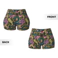 thumbnail image 5 of Naloa Snake And Flower Biker Shorts for Women Seamless Scrunch Short Women’s Yoga Shorts for Gym Running Sport Shorts - Medium, 5 of 9