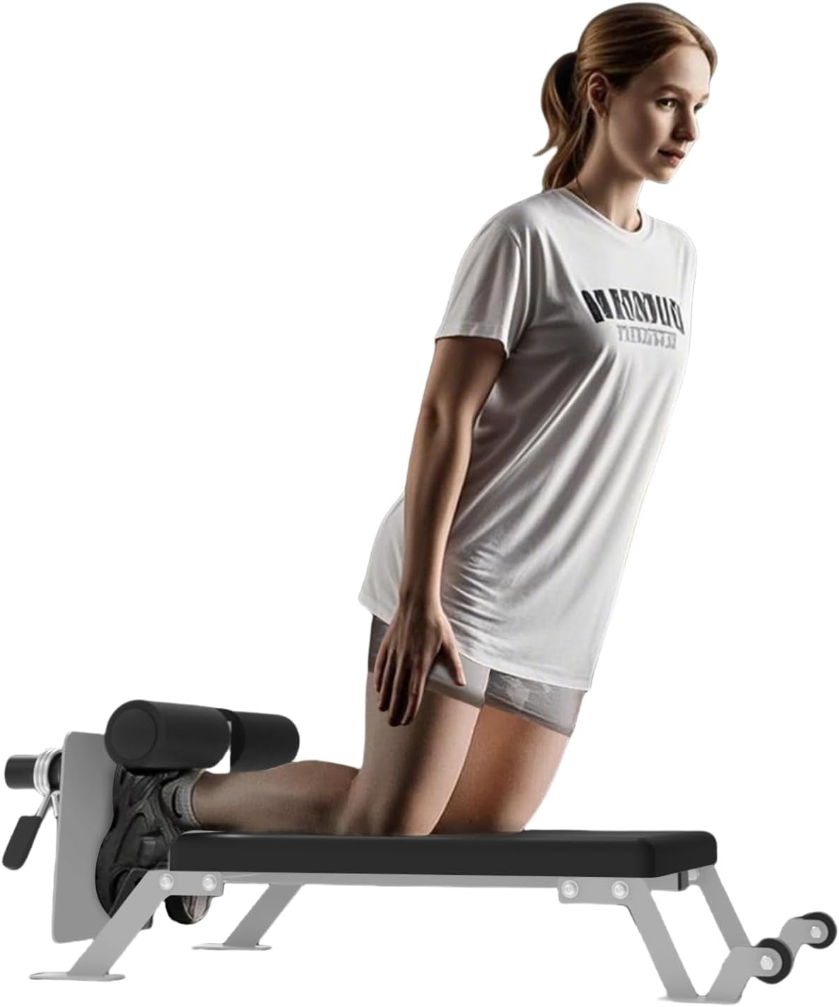 Nordic Hamstring Curl Machine,Height Adjustable Nordic Curl Bench, Compact Home Gym Equipment for Strength Training for Home Gym,450 LBS