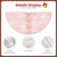 thumbnail image 3 of Rateoe Cute Bunny Pattern Christmas Tree Skirt with Ties , Christmas Tree Decorations, Farmhouse Christmas Decor Xmas Holiday Decorations-36", 3 of 6