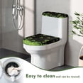 thumbnail image 4 of HELLHERO Polyester Toilet Seat Cover Set for Modern Bathrooms Easter Toilet Seat Cover Replacement with Stretch 2 Pack, Christmas Gifts St. Patrick's Day, 4 of 5