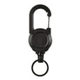 thumbnail image 2 of EGNMCR Keychains Backpack Key Chain Belt Back Clip Easy Pull Buckle Convenient Spring Buckle Black Outdoor Buckle Automatic Retractable Buckle Yilad key chain, 2 of 4