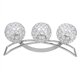 thumbnail image 4 of Candelabro de cristal, candelabro, 3 brazos, arco clásico europeo, bola de cristal de hierro, candelabro romántico para cena con velas, 4 of 8