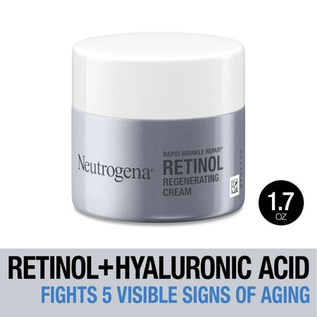 Neutrogena Rapid Wrinkle Repair Retinol Face Moisturizer, Skin Care with Hyaluronic Acid, 1.7 oz