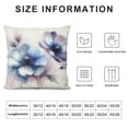 thumbnail image 5 of BCIIG  Watercolor Flower Throw Pillow Cushion Cover, Flora Drawing Soft Spring Colors Retro Style Floral Art, Decorative Square Accent Pillow Case,  White Purple Blue, 5 of 5