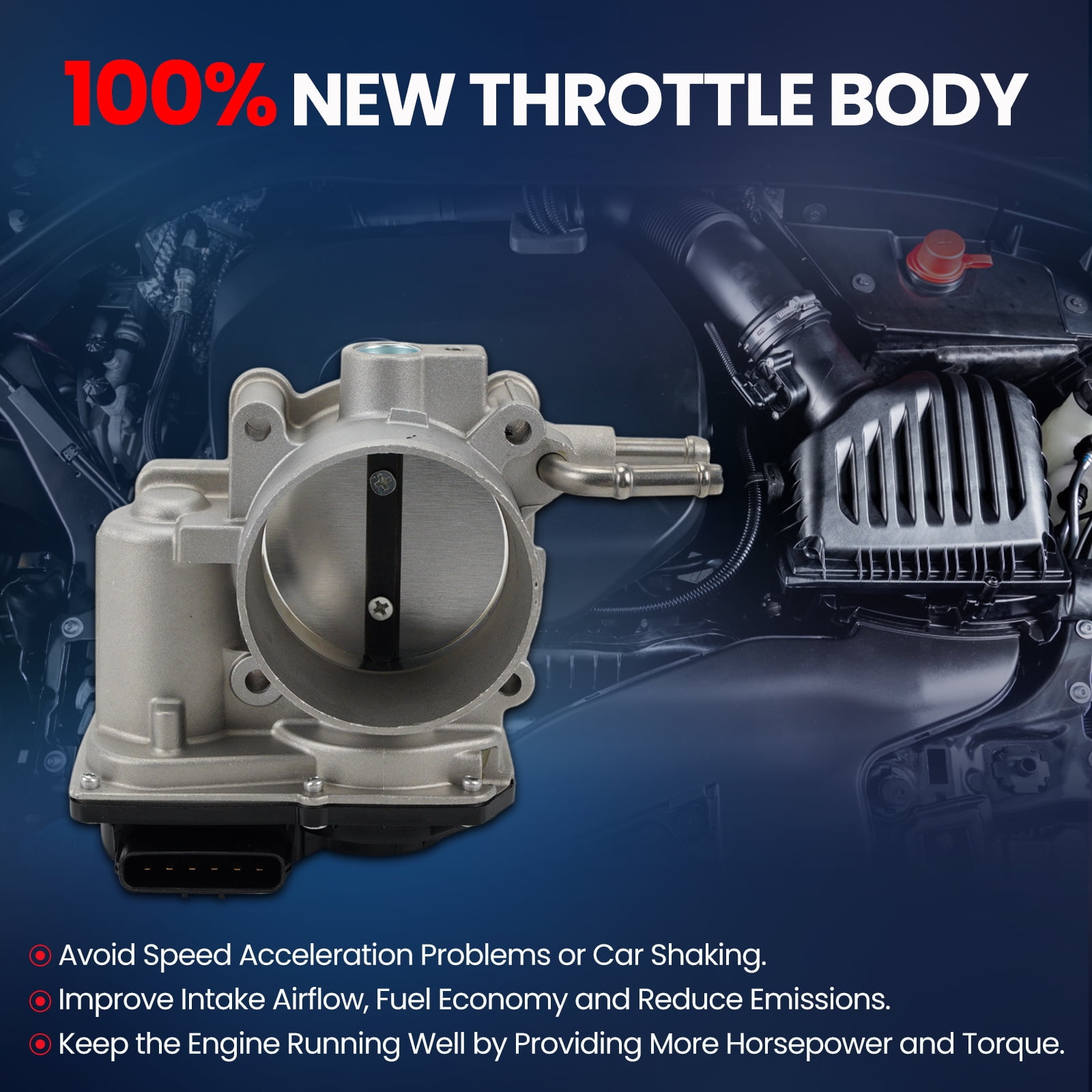 MOCA AUTOPARTS Electronic Throttle Body Fit for 2011-2016 Scion tC 2.5L & 2009-2019 Toyota Highlander 2.7L & 2009-2015 Toyota Venza 2.7L