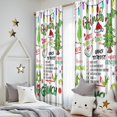 thumbnail image 5 of 2 Panels Print Pattern Nursery Curtains Boys Girls Kids Window Drapes for Living Bedroom Playroom Room Decor Rod Pocket 52x84 Inch, 5 of 5