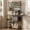 Desktop Extension, variant on Keenstone Kitchen Bakers Rack with 3 Power Outlets, Microwave Oven Stand with 10 S-shaped Hooks ,Coffee Bar Table 5 Tiers , 2 Wire Basket, Wine Rack ,Rustic Brown